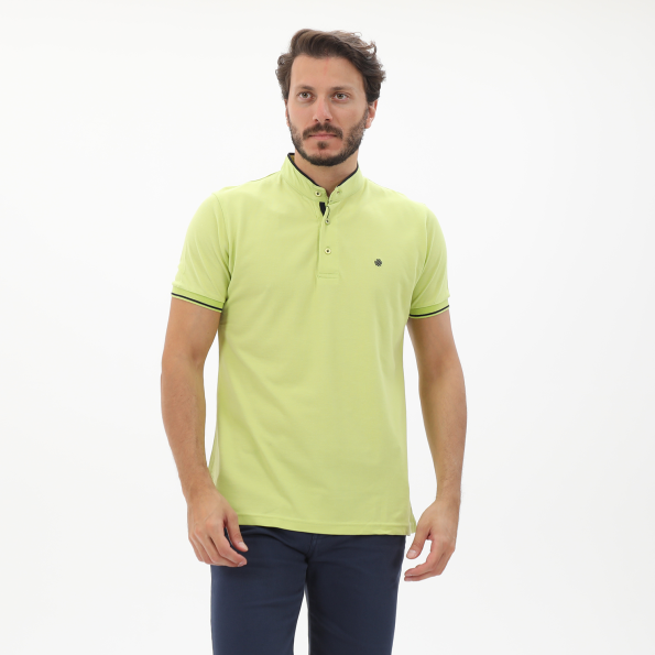 Ανδρική polo μπλούζα DORS 1132004.C04 κίτρινη