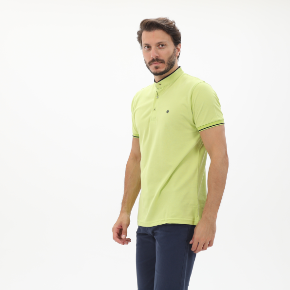 Ανδρική polo μπλούζα DORS 1132004.C04 κίτρινη Ανδρικά