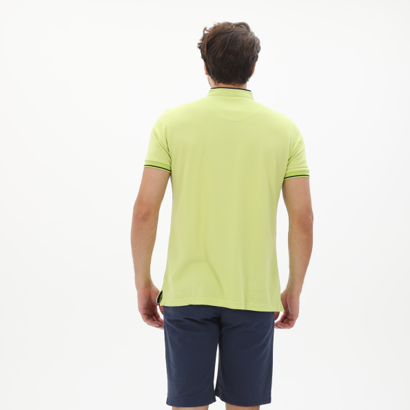 Ανδρική polo μπλούζα DORS 1132004.C04 κίτρινη Ανδρικά