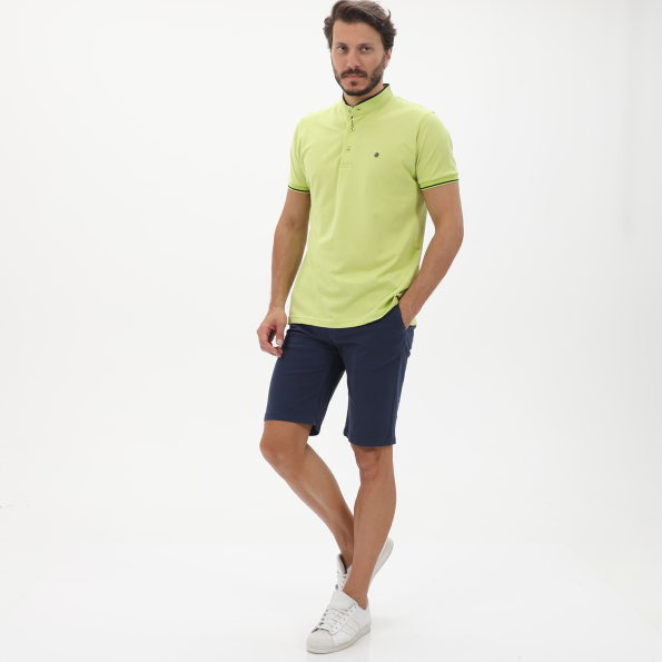 Ανδρική polo μπλούζα DORS 1132004.C04 κίτρινη Ανδρικά
