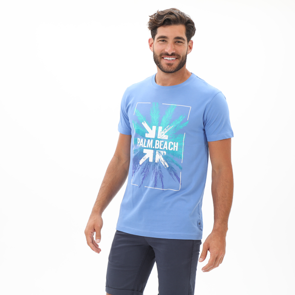 Ανδρικό t-shirt DORS 1132023.C03 μπλε