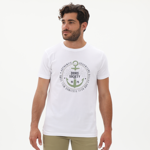 Ανδρικό t-shirt DORS 1132024.C03 λευκό