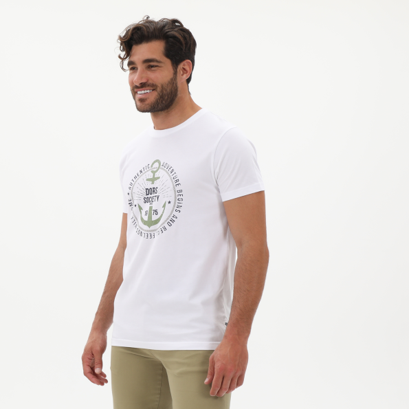 Ανδρικό t-shirt DORS 1132024.C03 λευκό