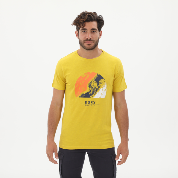 Ανδρικό t-shirt DORS 1132026.C01 κίτρινο
