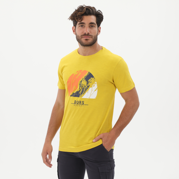 Ανδρικό t-shirt DORS 1132026.C01 κίτρινο