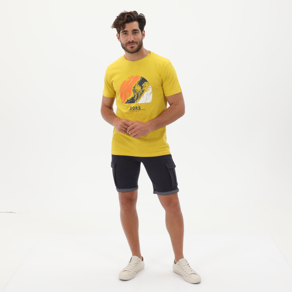 Ανδρικό t-shirt DORS 1132026.C01 κίτρινο
