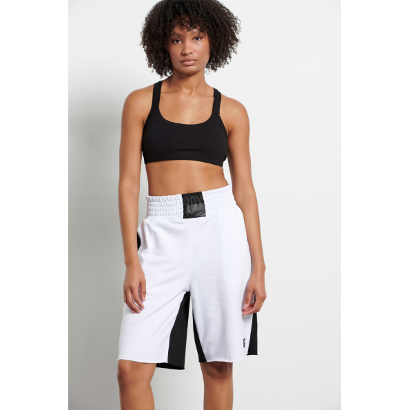 Γυναικεία αθλητική βερμούδα BODYTALK 1221D-903504 BOXINGW λευκή μαύρη