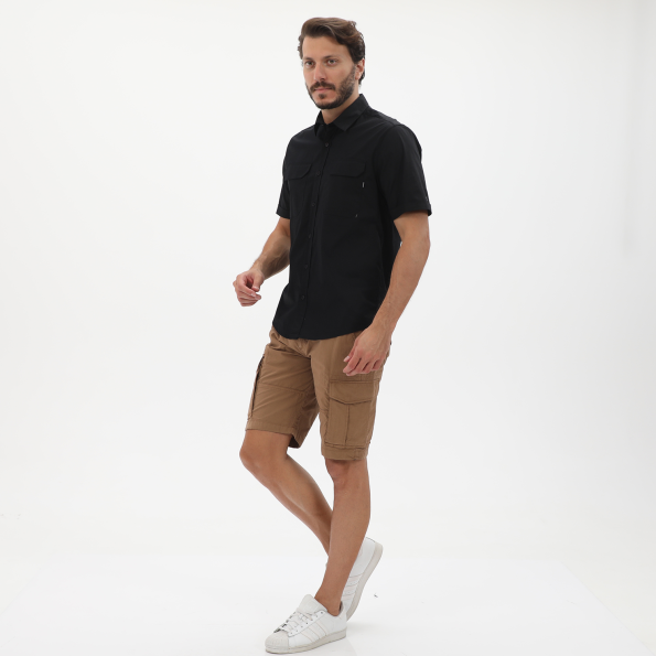 Ανδρικό πουκάμισο EDWARD JEANS MP-N-SRT-S22-019 CAMMIE-P40 μαύρο Ανδρικά