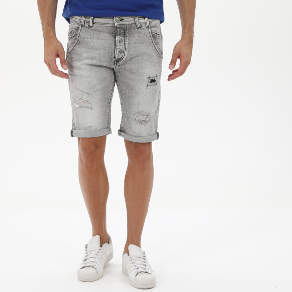 Ανδρική jean βερμούδα EDWARD JEANS MP-D-BRM-S22-011 KATRIK-EMG γκρι