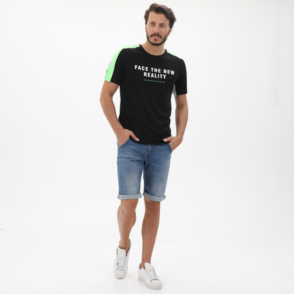 Ανδρική jean βερμούδα EDWARD JEANS MP-D-BRM-S22-015 TORIAN-S22 μπλε Ανδρικά