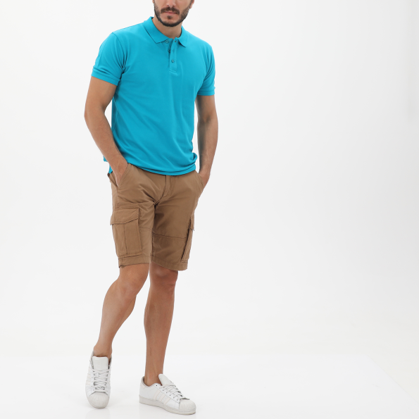 Ανδρική cargo βερμούδα EDWARD JEANS MP-N-BRM-S22-021 KASTEN καφέ Ανδρικά