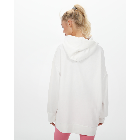 Γυναικεία oversized φούτερ μπλούζα BODYTALK 1232-900425 λευκή Γυναικεία