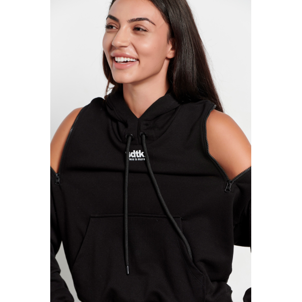 Γυναικεία φούτερ μπλούζα BODYTALK 1232-904125 μαύρη Γυναικεία