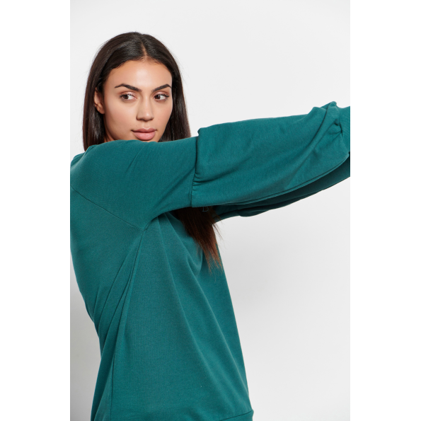 Γυναικεία μακρυμάνικη μπλούζα BODYTALK 1232-904226 πράσινο Γυναικεία