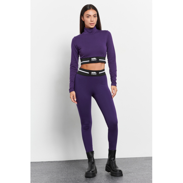Γυναικεία cropped μπλούζα  BODYTALK 1232-905220 μοβ Γυναικεία