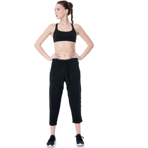 Γυναικείο παντελόνι φόρμας 7/8 BODYTALK 1191-901900 μαύρο