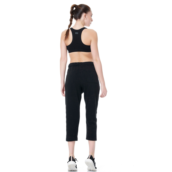Γυναικείο παντελόνι φόρμας 7/8 BODYTALK 1191-901900 μαύρο Γυναικεία