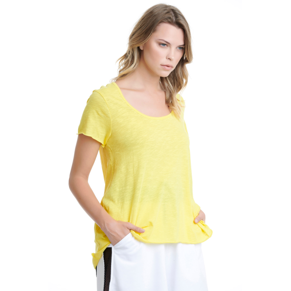 Γυναικείο t-shirt BODYTALK 1201-903528 κίτρινο