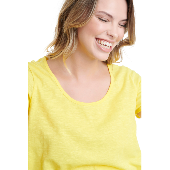 Γυναικείο t-shirt BODYTALK 1201-903528 κίτρινο Γυναικεία