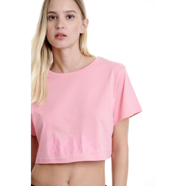Γυναικείο cropped t-shirt BODYTALK 1201-909120 ροζ Γυναικεία