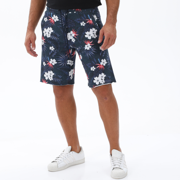 Ανδρική αθλητική βερμούδα BODYTALK 1221-953204 μπλε floral Ανδρικά