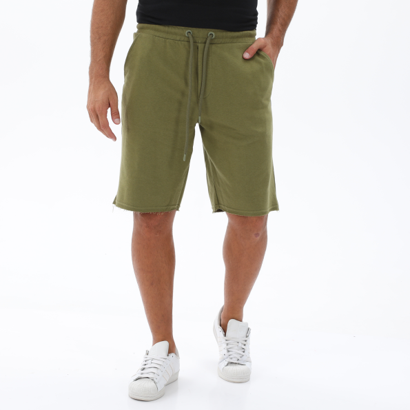Ανδρική μακριά αθλητική βερμούδα BODYTALK 1221-959704 PANTSONM λαδί