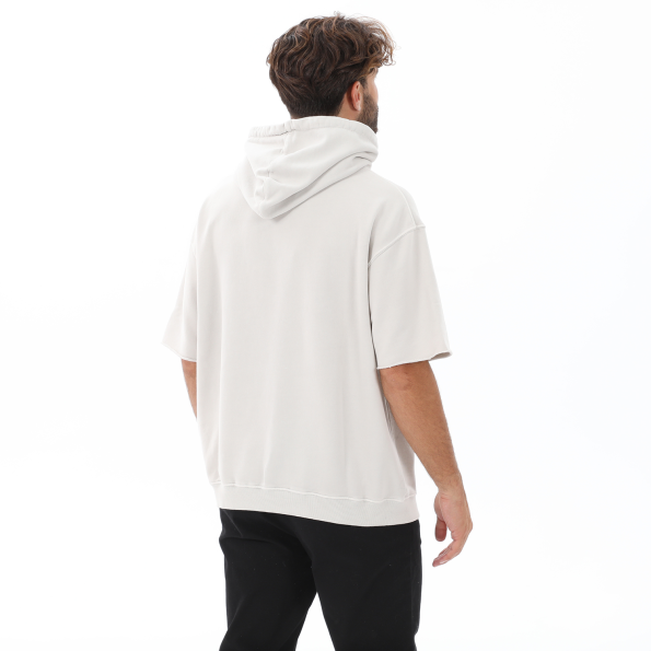 Ανδρική φούτερ μπλούζα DIRTY LAUNDRY DLMH000050 GRADIENT NOW OVERSIZED HOODIE εκρού Ανδρικά