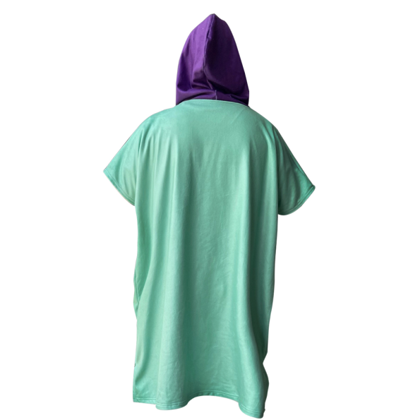 Unisex πόντσο παραλίας BLUE HUNTER 21003430200 PONCHO πράσινο μοβ Ανδρικά