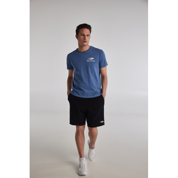 Ανδρική βερμούδα BLUE HUNTER 22001060201 CASUAL μαύρη