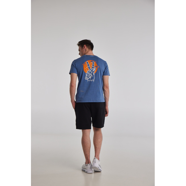 Ανδρική βερμούδα BLUE HUNTER 22001060201 CASUAL μαύρη Ανδρικά