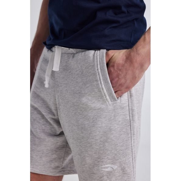 Ανδρική βερμούδα BLUE HUNTER 22001060204 CASUAL γκρι μελανζέ