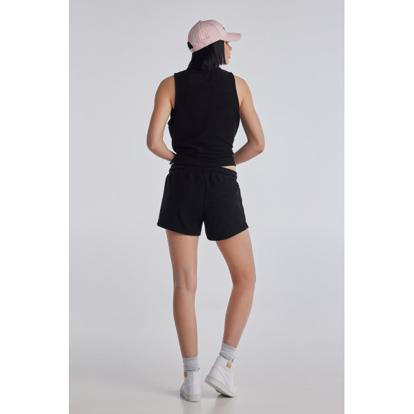 Γυναικείο σορτς BLUE HUNTER 22002070201 TOWEL SHORTS μαύρο Γυναικεία