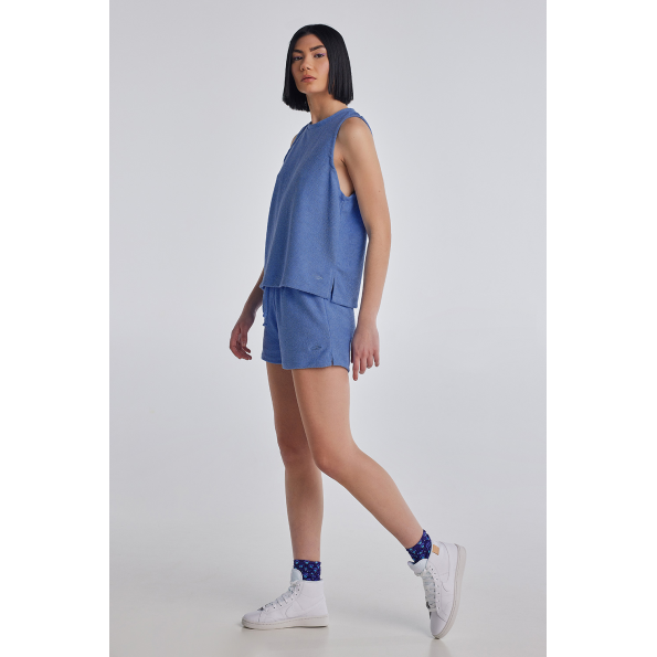 Γυναικείο σορτς BLUE HUNTER 22002070209 TOWEL μπλε Γυναικεία