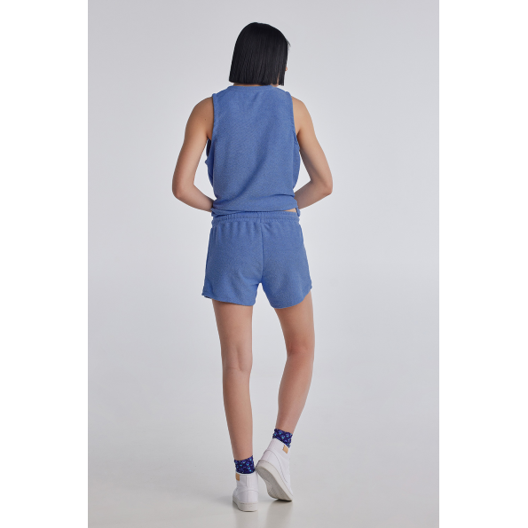 Γυναικείο σορτς BLUE HUNTER 22002070209 TOWEL μπλε Γυναικεία