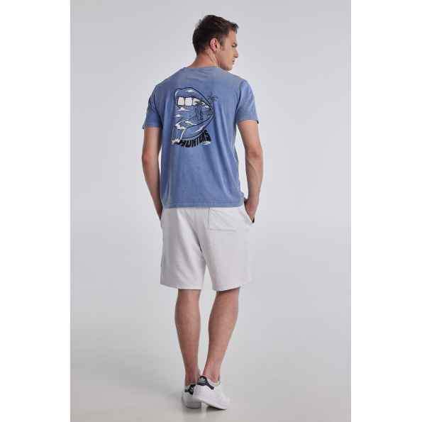 Ανδρικό t-shirt BLUE HUNTER 22003010218 BEACH LIFE μπλε Ανδρικά