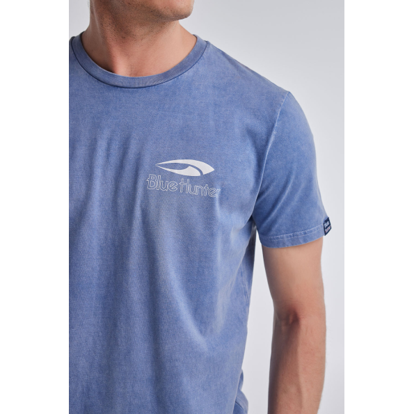 Ανδρικό t-shirt BLUE HUNTER 22003010218 BEACH LIFE μπλε Ανδρικά