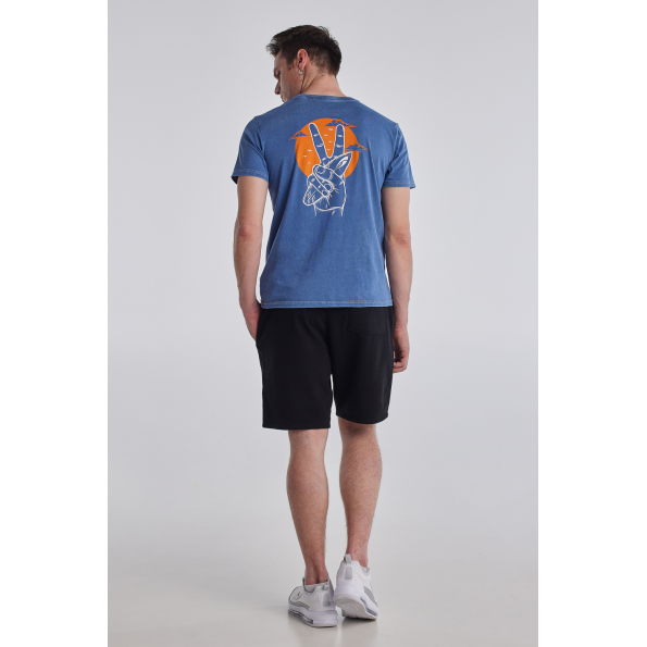 Ανδρικό t-shirt BLUE HUNTER 22003010318 SURFERS VIBE μπλε Ανδρικά