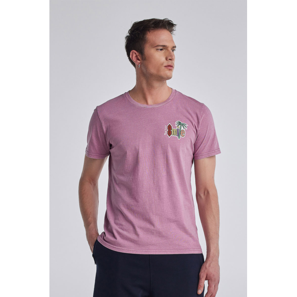Unisex t-shirt BLUE HUNTER 22003010916 SMILE ροζ