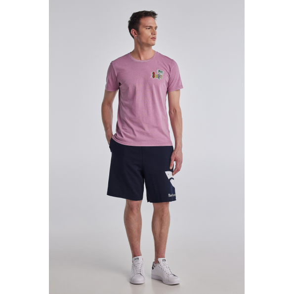 Unisex t-shirt BLUE HUNTER 22003010916 SMILE ροζ Ανδρικά
