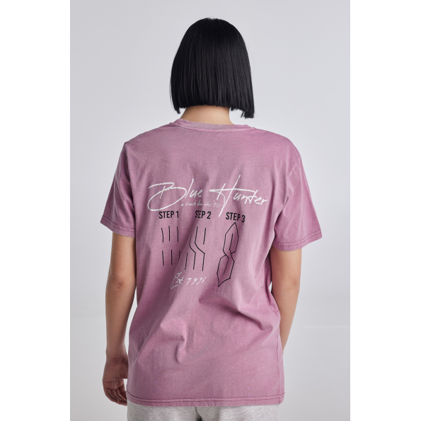 Unisex t-shirt BLUE HUNTER 22003010916 SMILE ροζ Ανδρικά
