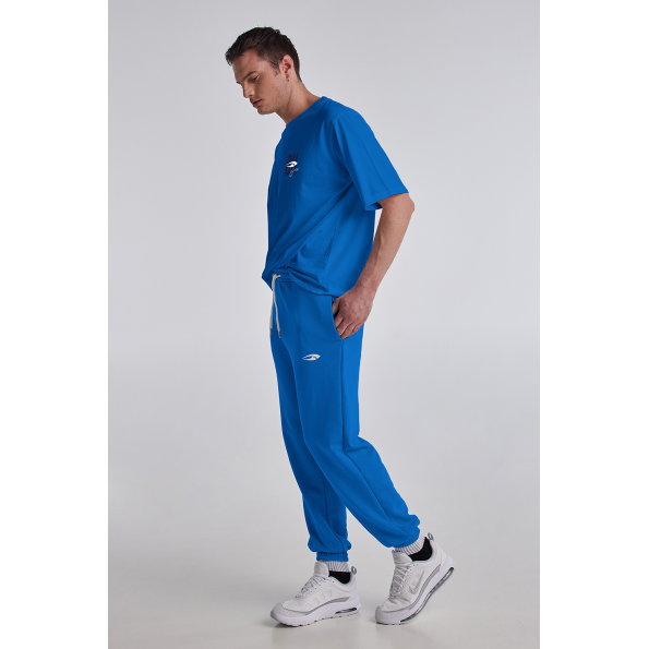 Unisex παντελόνι φόρμας BLUE HUNTER 22003050109 BH 98 μπλε Ανδρικά