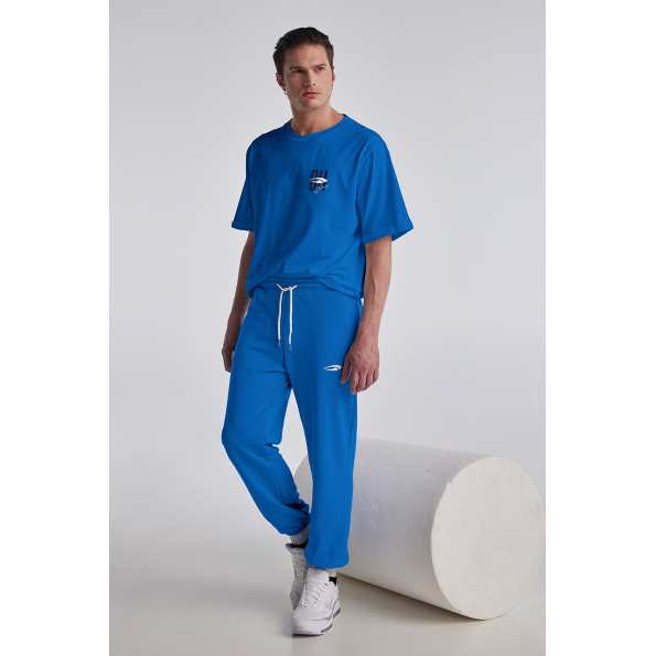 Unisex παντελόνι φόρμας BLUE HUNTER 22003050109 BH 98 μπλε Ανδρικά