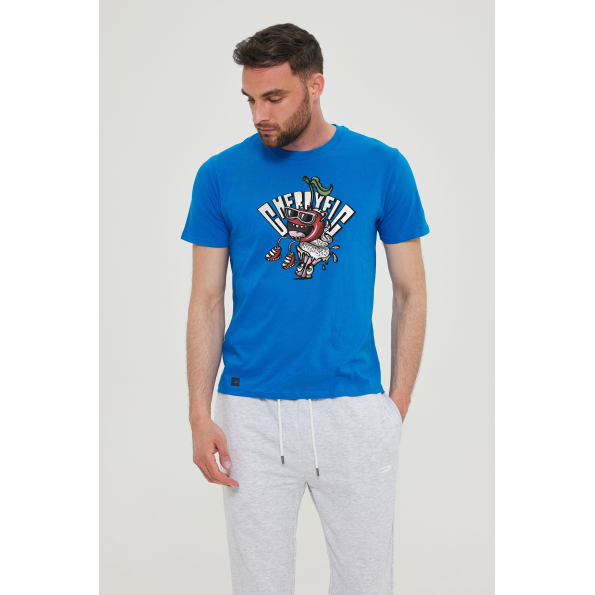 Ανδρικό t-shirt BLUE HUNTER  23001011510 CHERRY μπλε