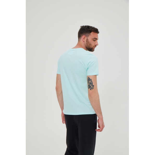 Ανδρικό t-shirt BLUE HUNTER 23001011520 CHERRY πράσινο μέντας Ανδρικά