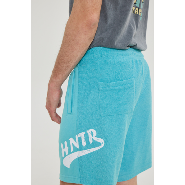 Ανδρική βερμούδα BLUE HUNTER 23001050420 TERRY γαλάζια Ανδρικά