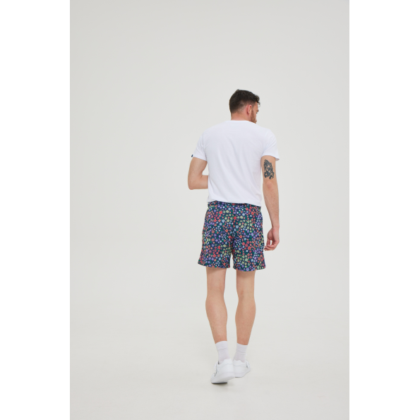 Ανδρικό σορτς BLUE HUNTER 23001320408 FLORAL NAVY μπλε Ανδρικά