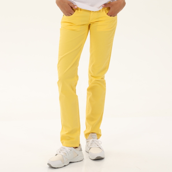Γυναικείο παντελόνι EDWARD JEANS 15.1.2.04.006 INEZ-MNC κίτρινο Γυναικεία