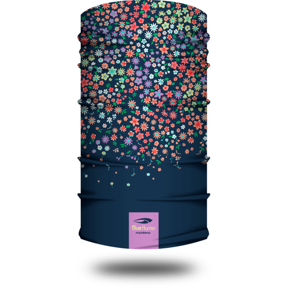 Facecover BLUE HUNTER 23003510400 U FLORAL FC μπλε floral 