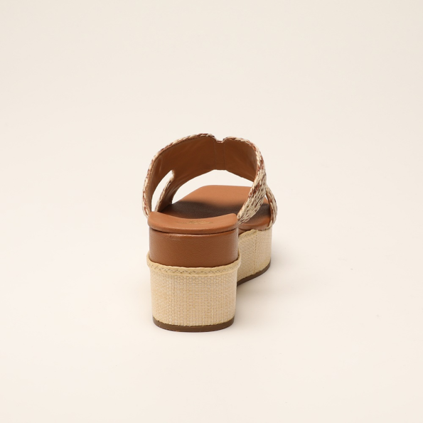 Γυναικεία flatforms JOYS DV 1099-2687 καφέ Γυναικεία