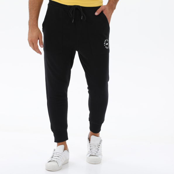 Ανδρικό παντελόνι φόρμας jogger BODYTALK 1222-951500 μαύρο